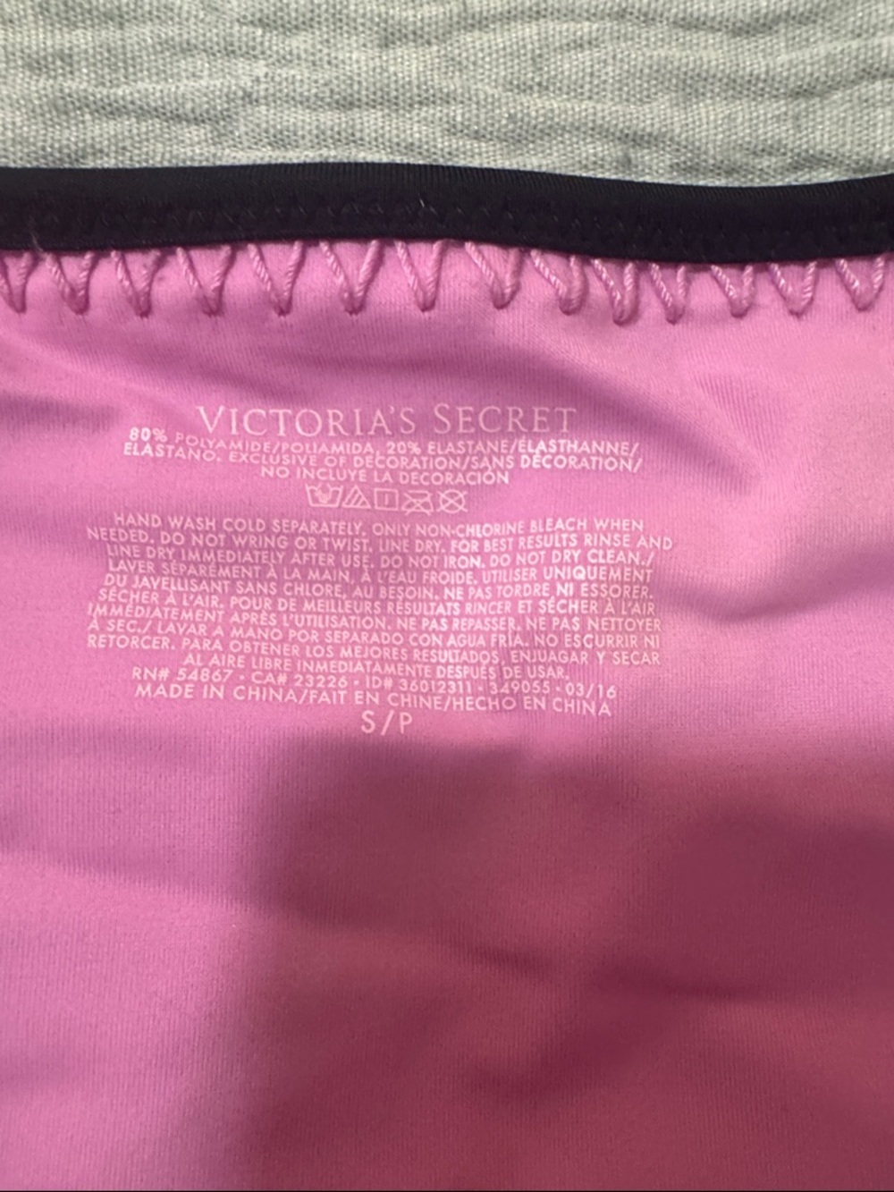Victoria's Secret Pink and Navy Push-Up Bikini Set - Picture 4 of 5